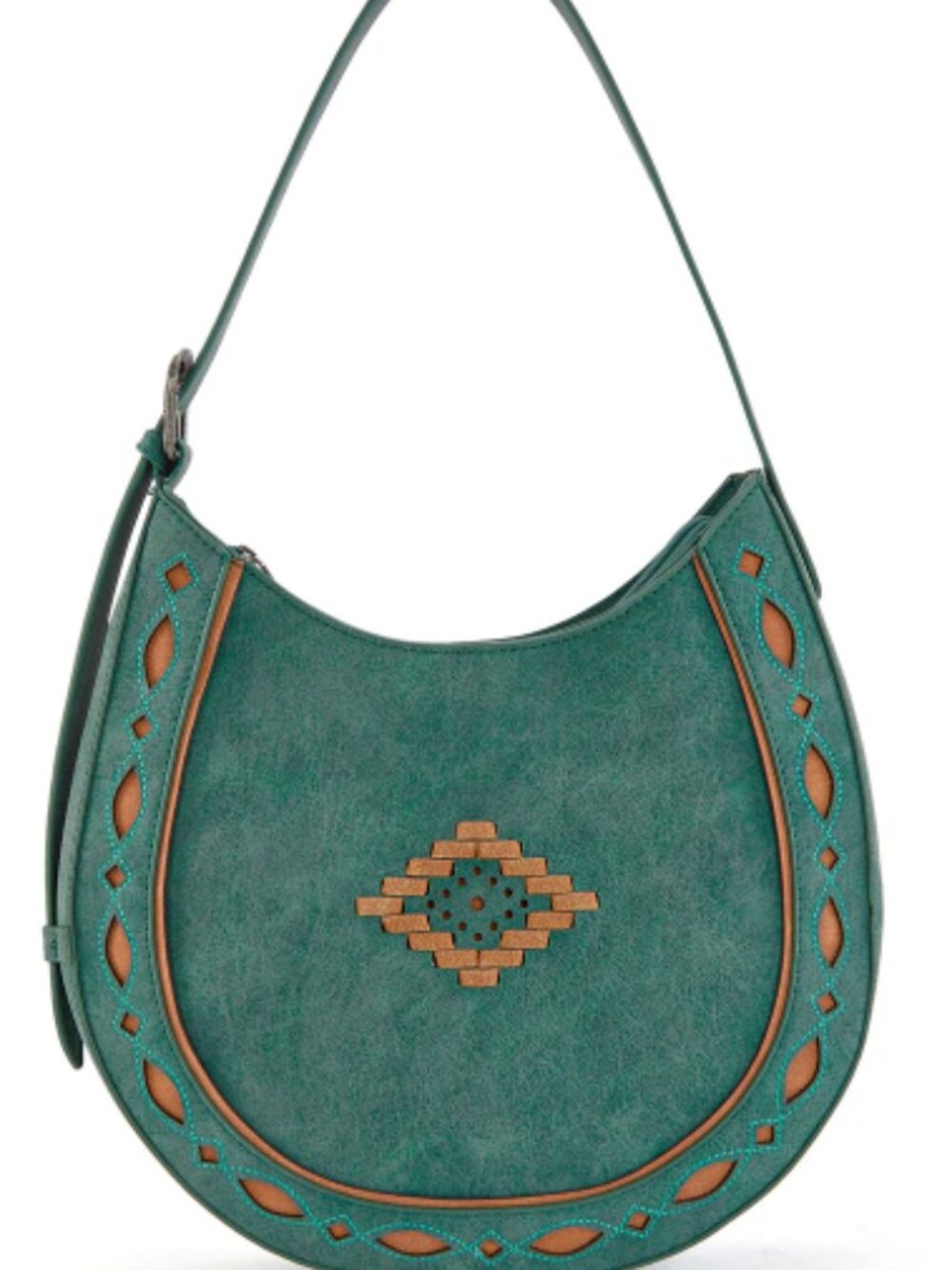 Montana West Turquoise Aztec Hobo Shoulder Bag Western Purse NWT